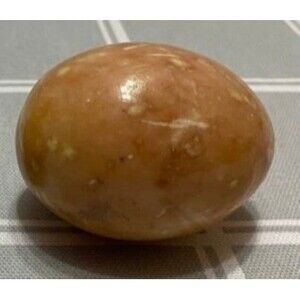 Vintage Alabaster Italian Egg Decor Easter Marble Stone Onyx Polished